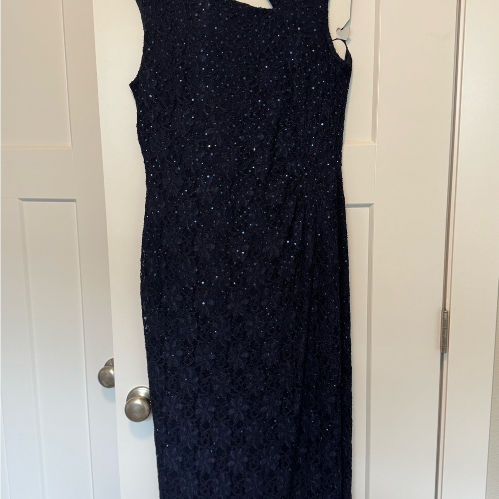 Connected Apparel Navy formal dress